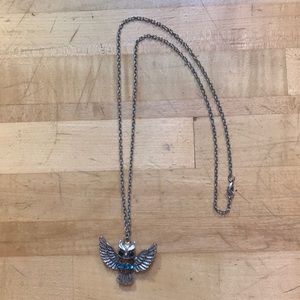 Long owl necklace